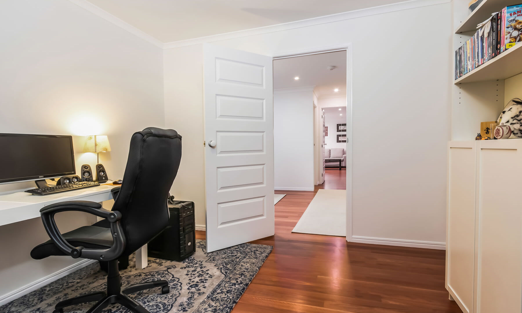 Home office - timber floors