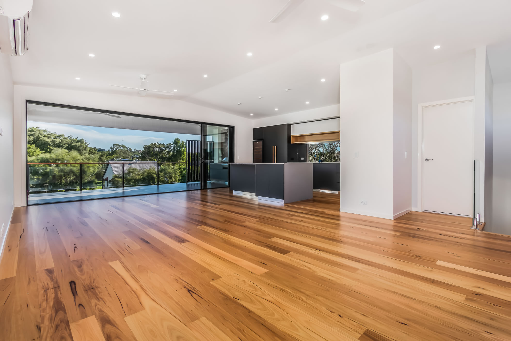 Timber floor-kitchen-balcony