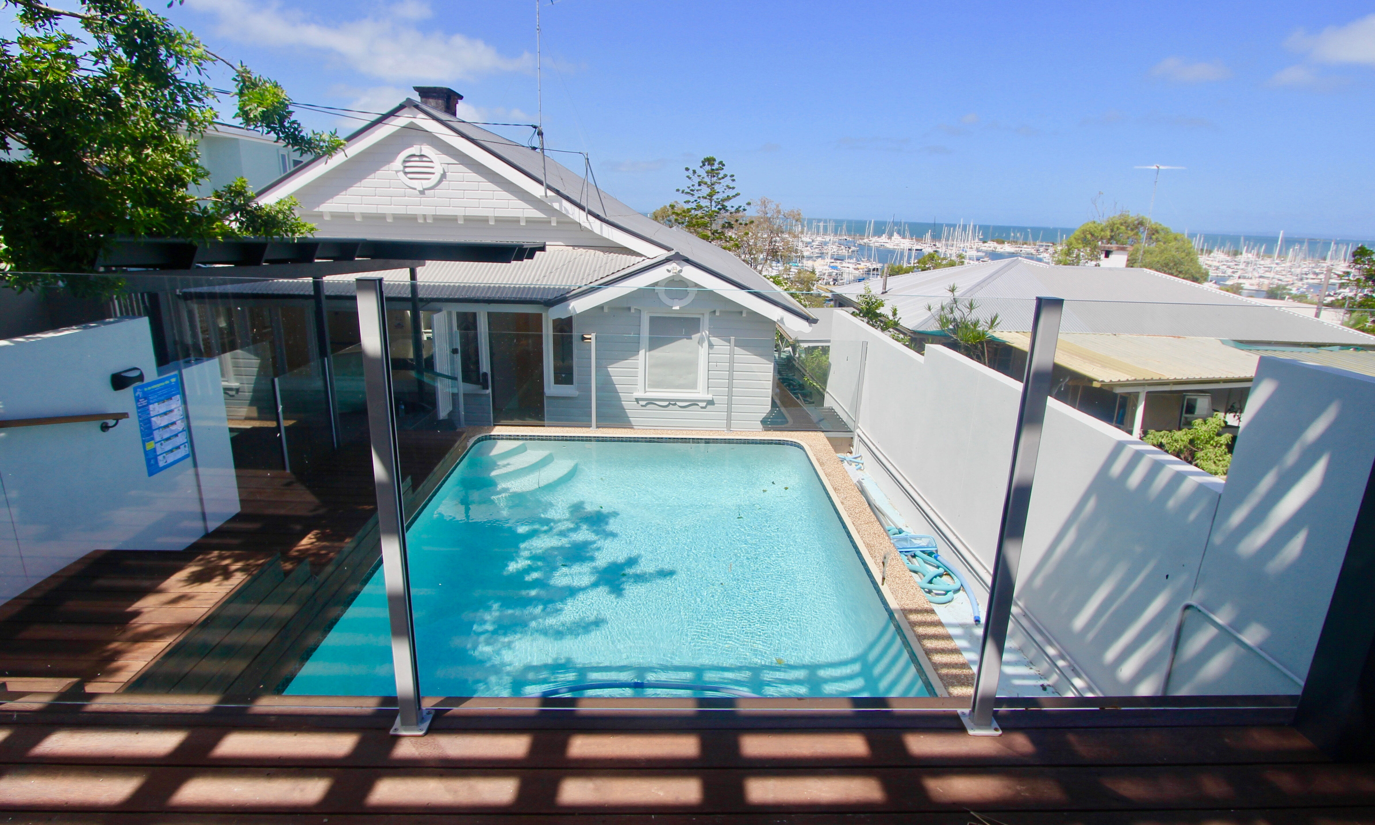 Traditional Queenslander House with in-ground pool