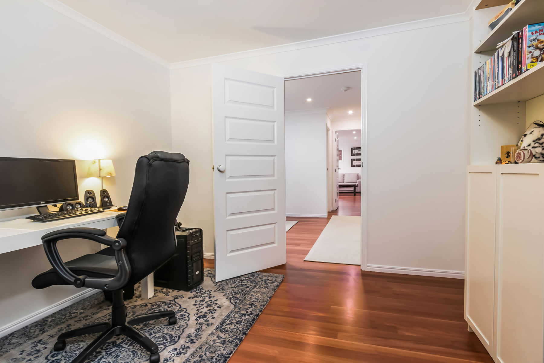 Home office - timber floors