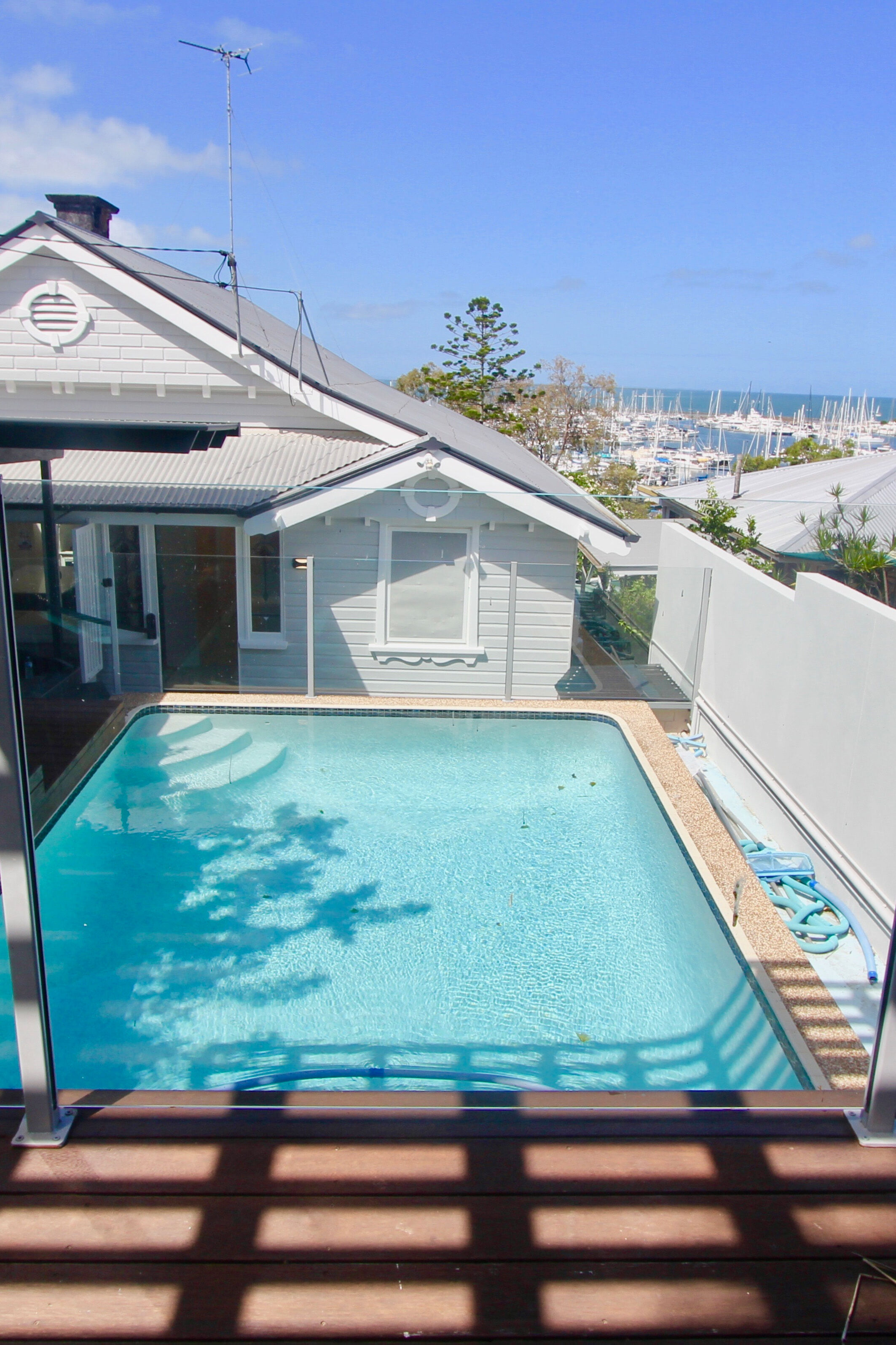 Traditional Queenslander House with in-ground pool