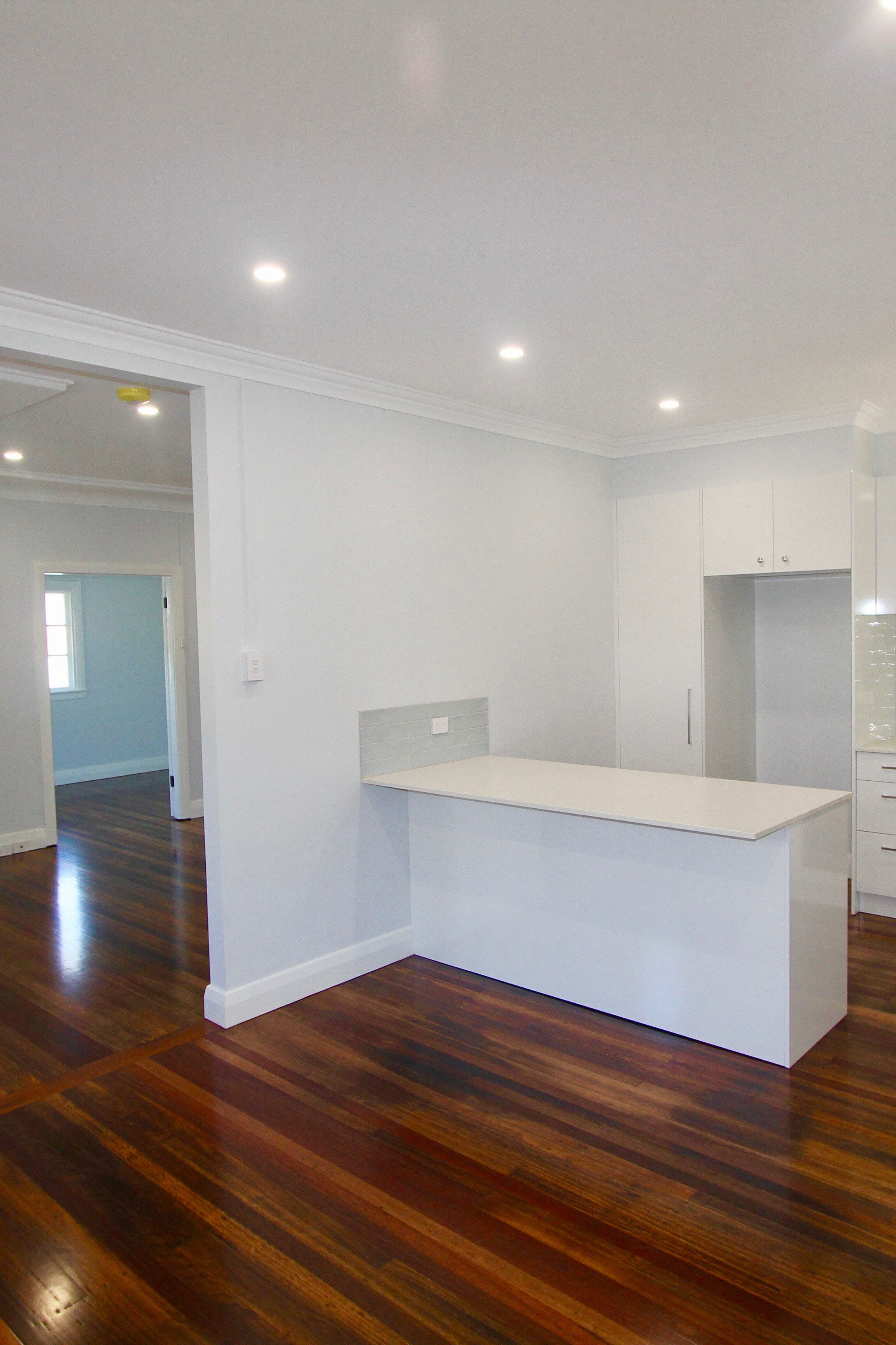 Kitchen renovation-subway tiles-timber flooring-morningside