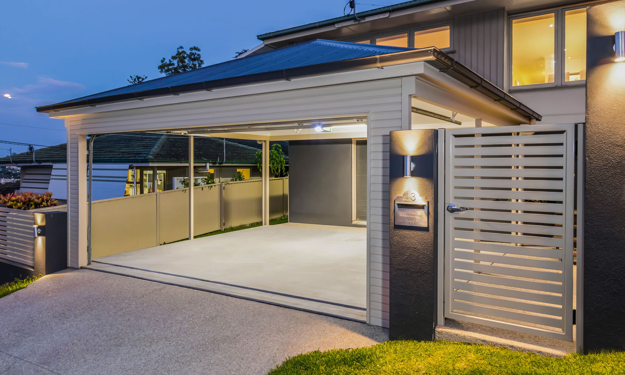 Carport and front entry Tarragindi