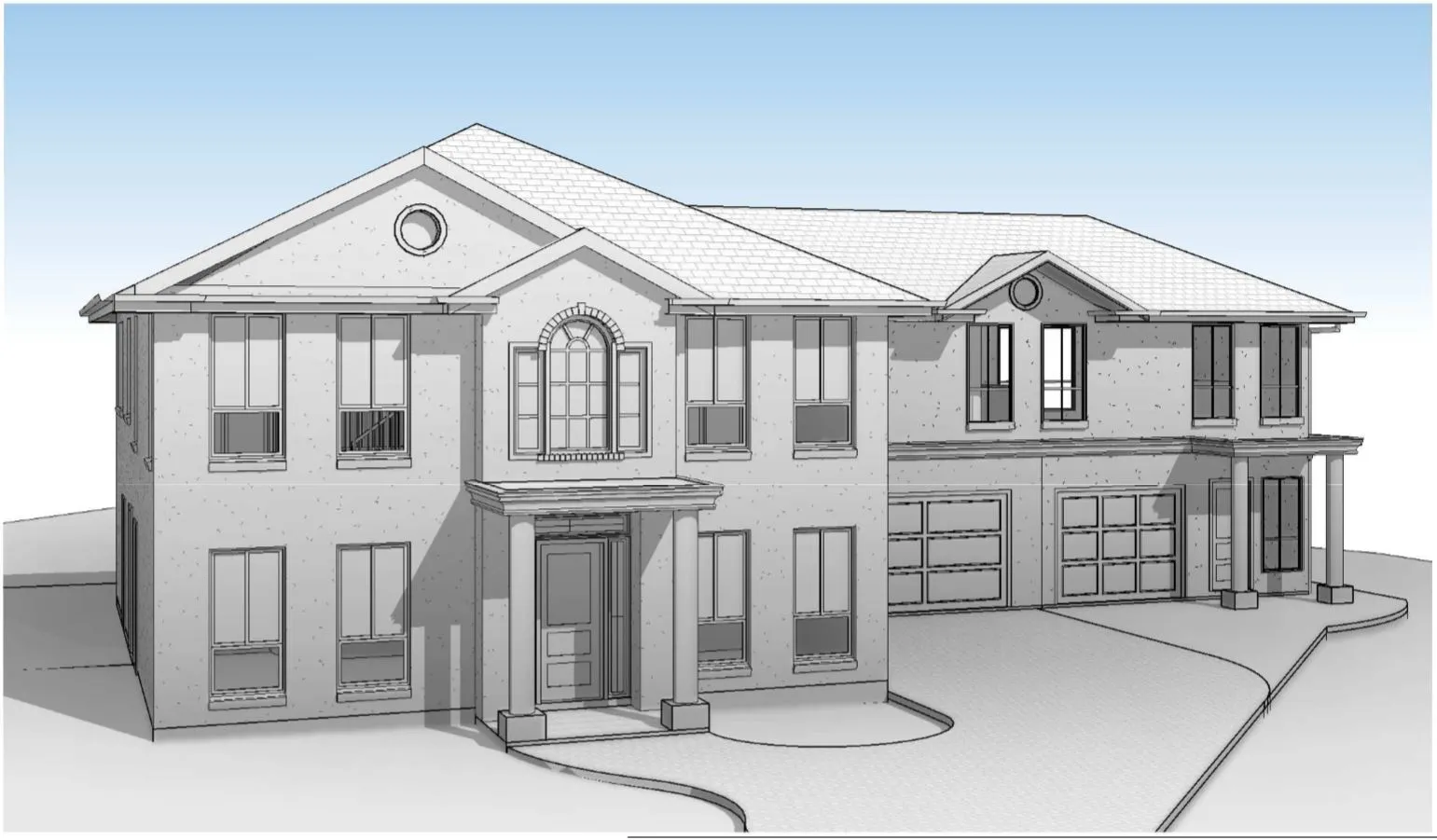 Plans 3D render design federation home