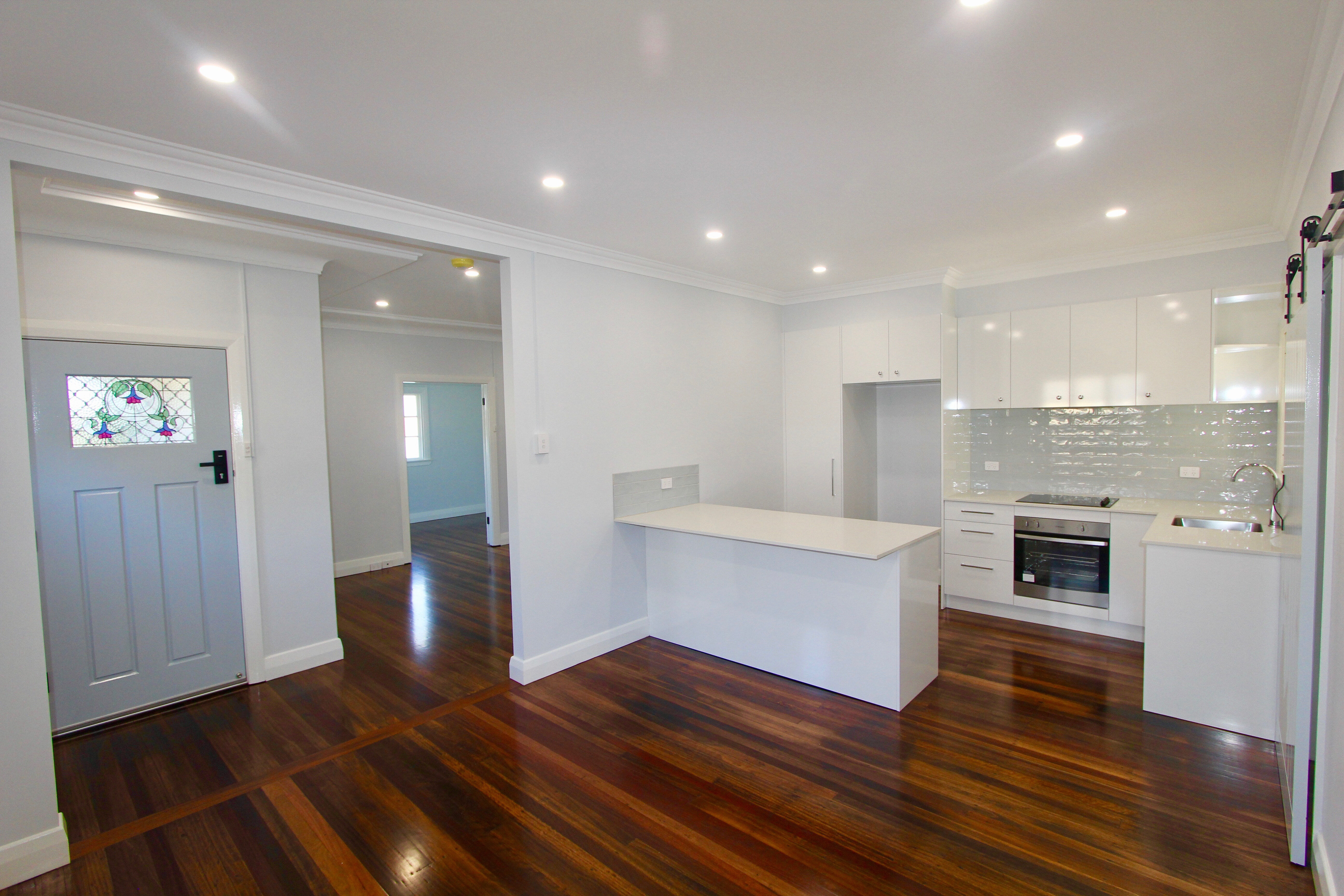 Kitchen renovation-subway tiles-timber flooring-morningside