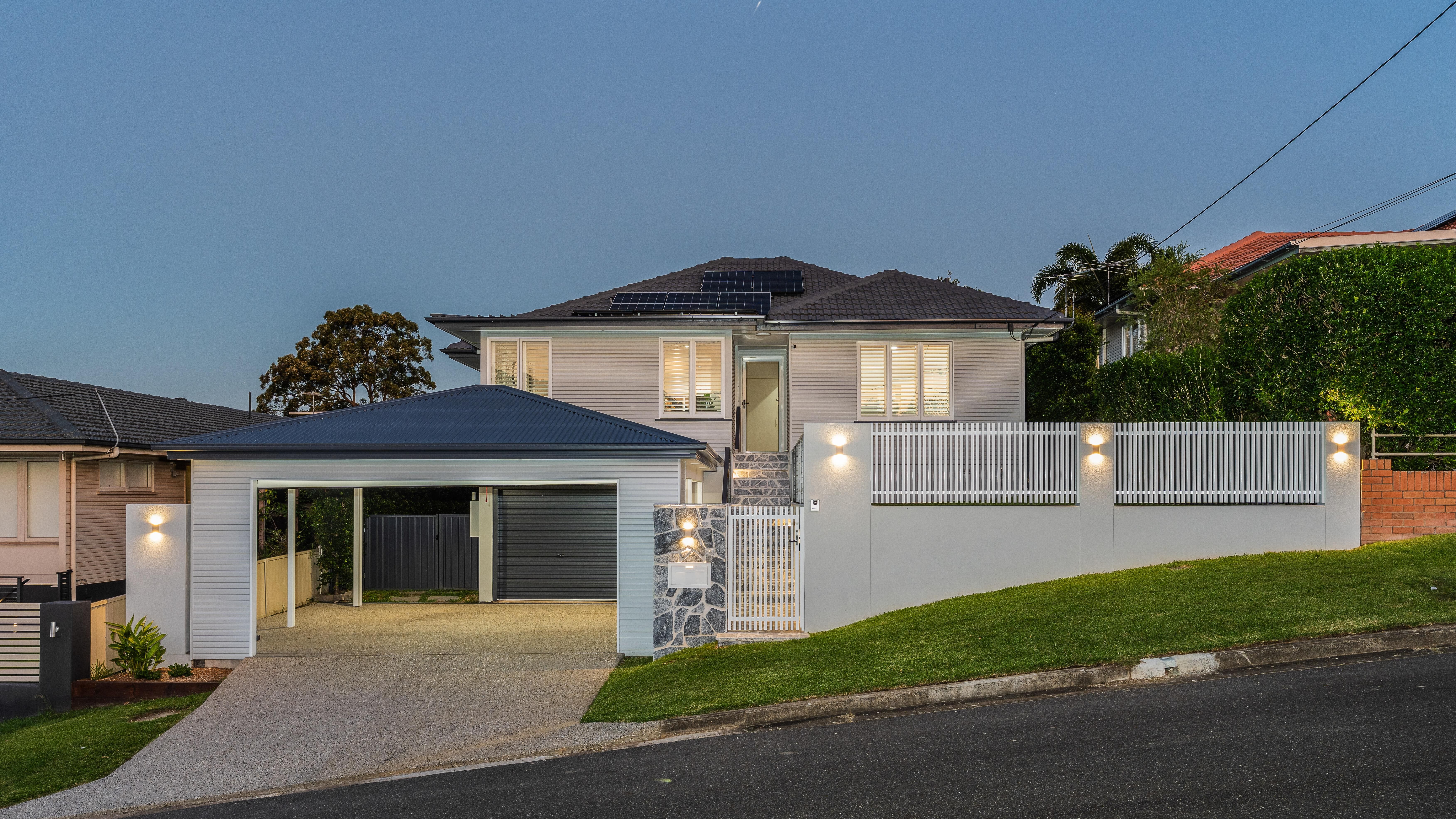 Tarragindi Carport, Entry and Font Boundary Fence Grey