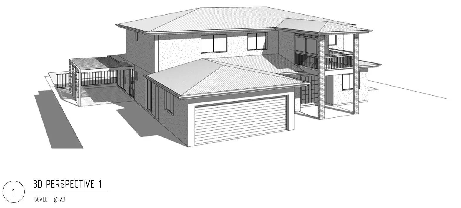 plans 3d design-front house-manly 