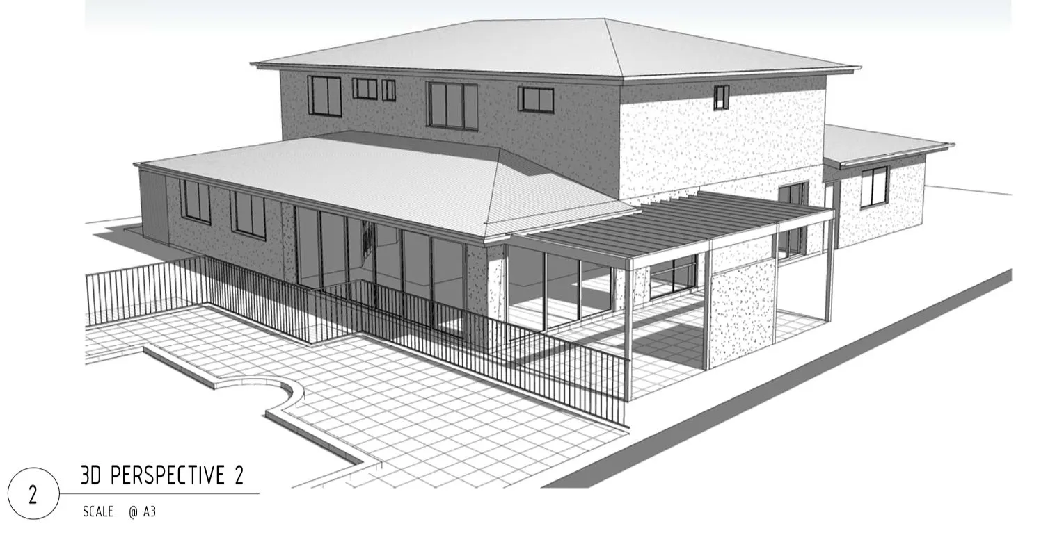 plans 3d design-back house-manly 