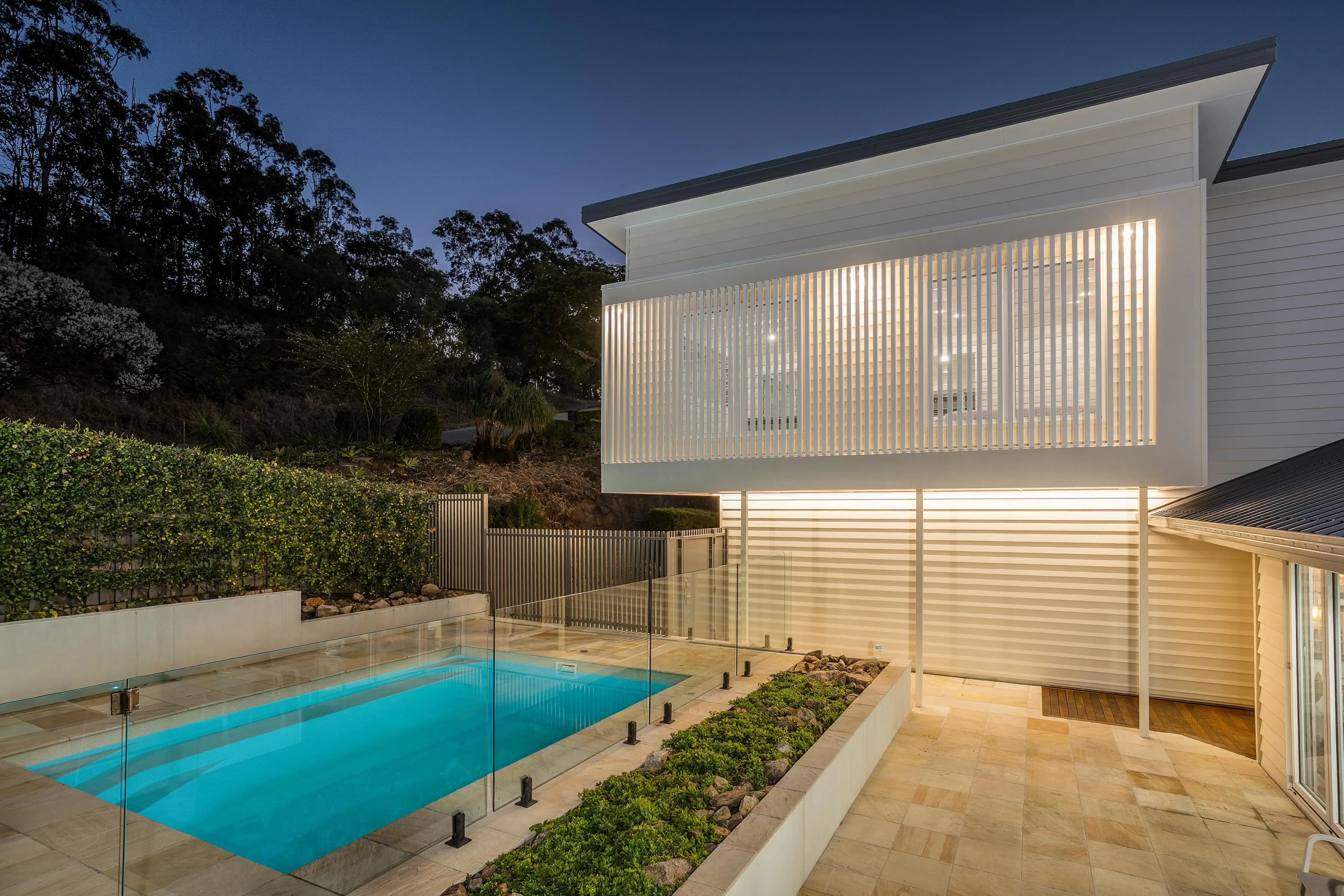 Gimba St Exterior Feature Screening and Pool 