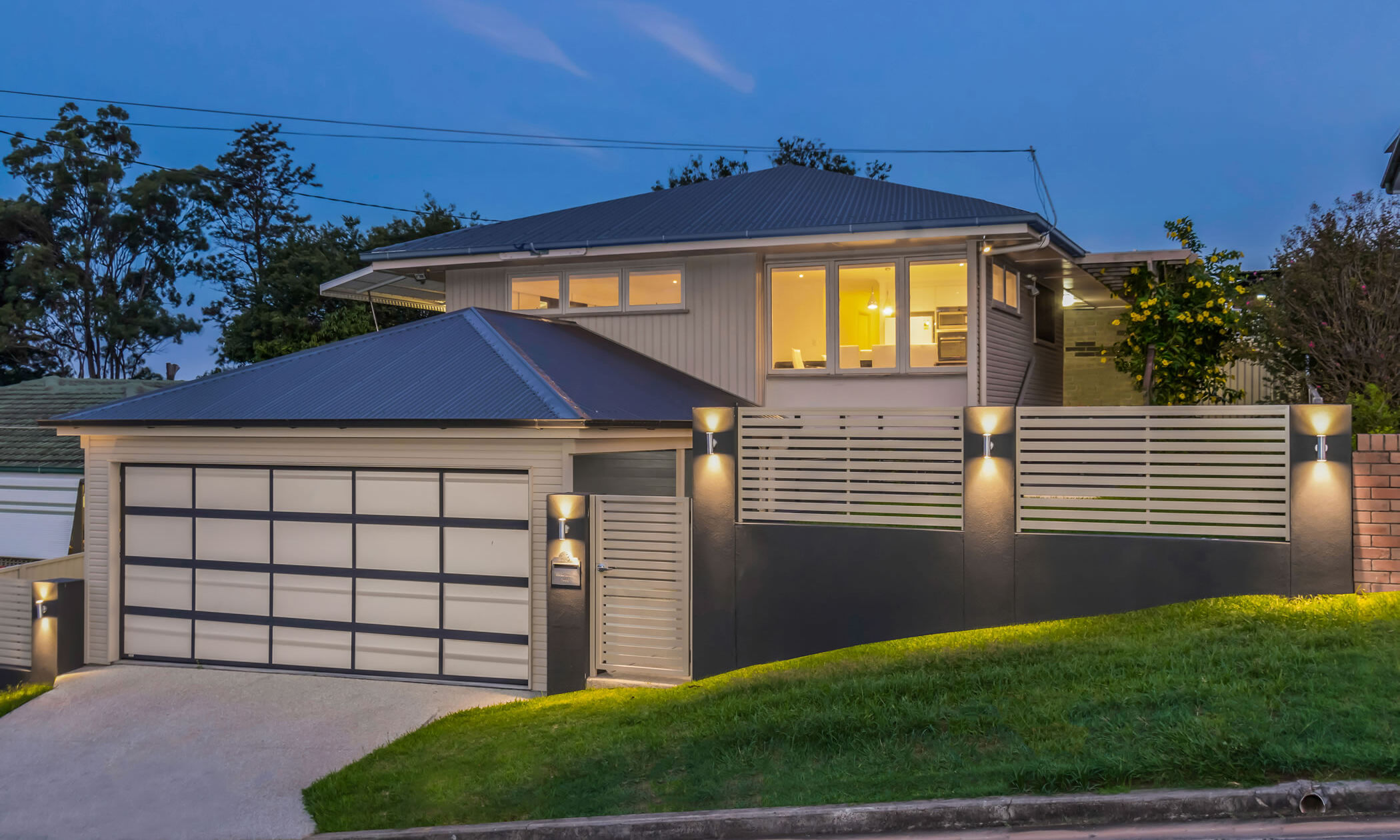 Carport and entry at house in Tarragindi