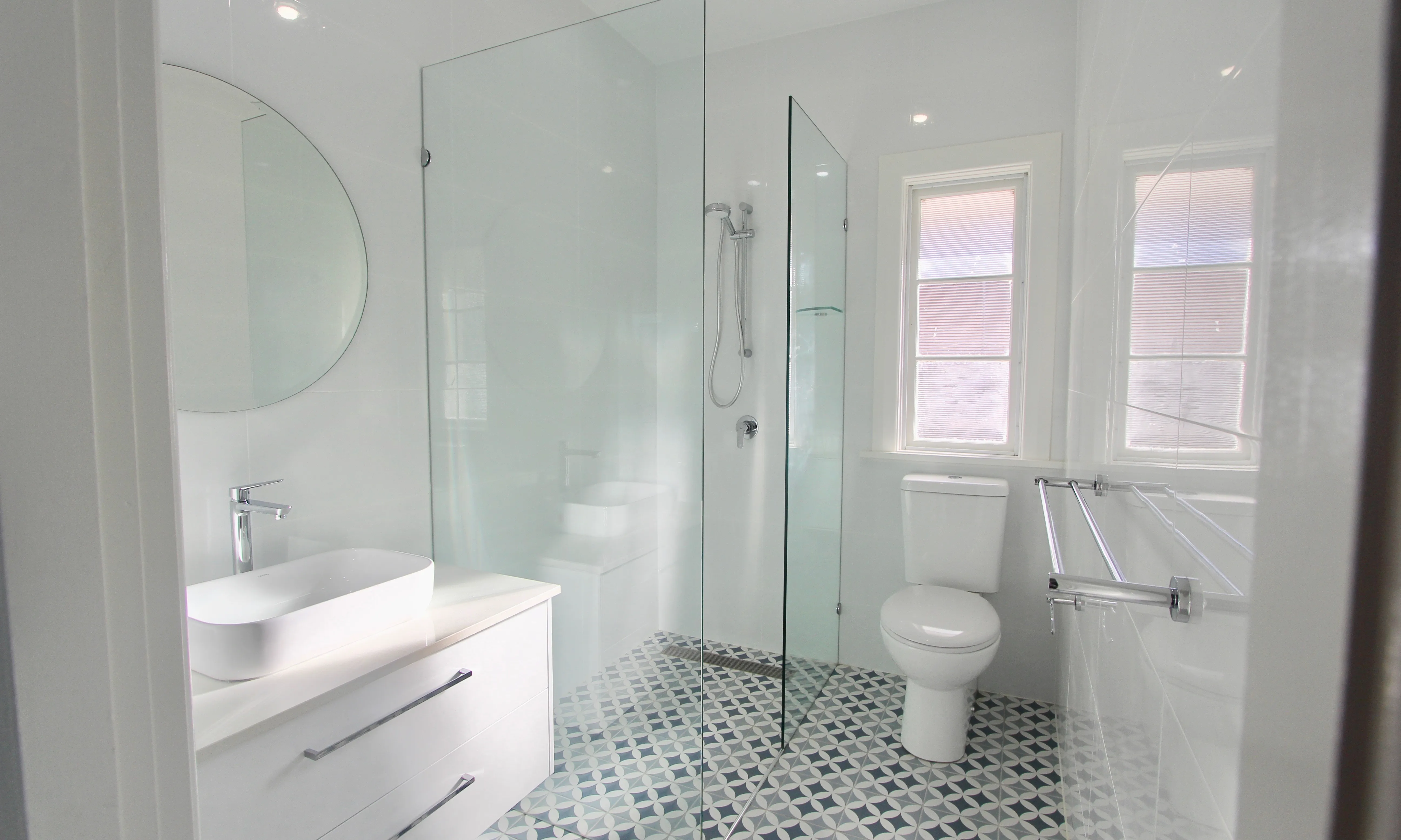 Bathroom renovation-tiles-toilet-shower