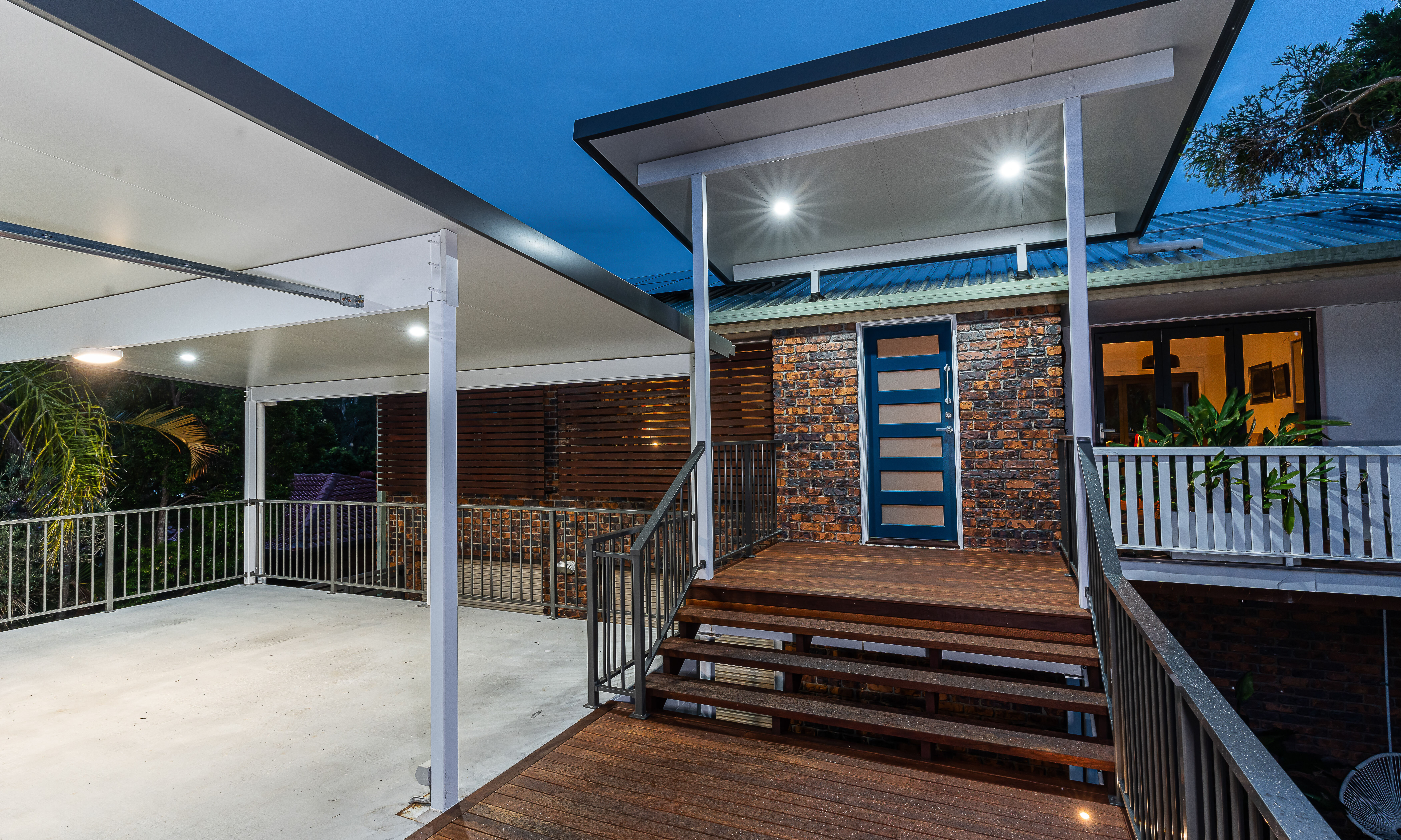 Blue Front Entry Door