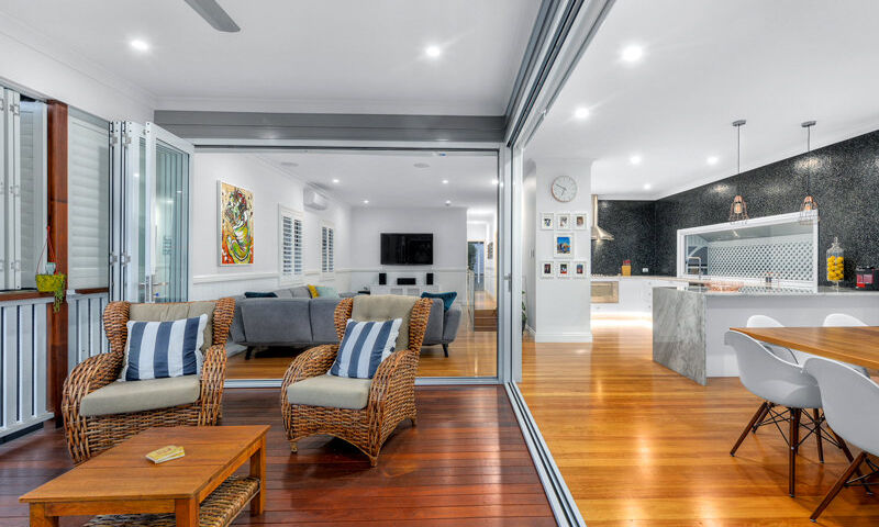 Dining Room-timber floors-deck-bifold doors