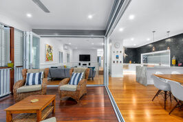 Dining Room-timber floors-deck-bifold doors