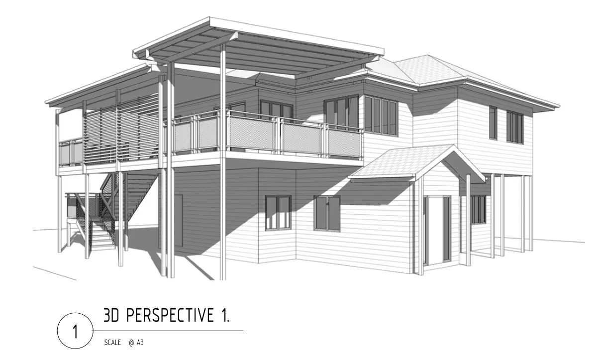 Plans 3D render home in Ashgrove