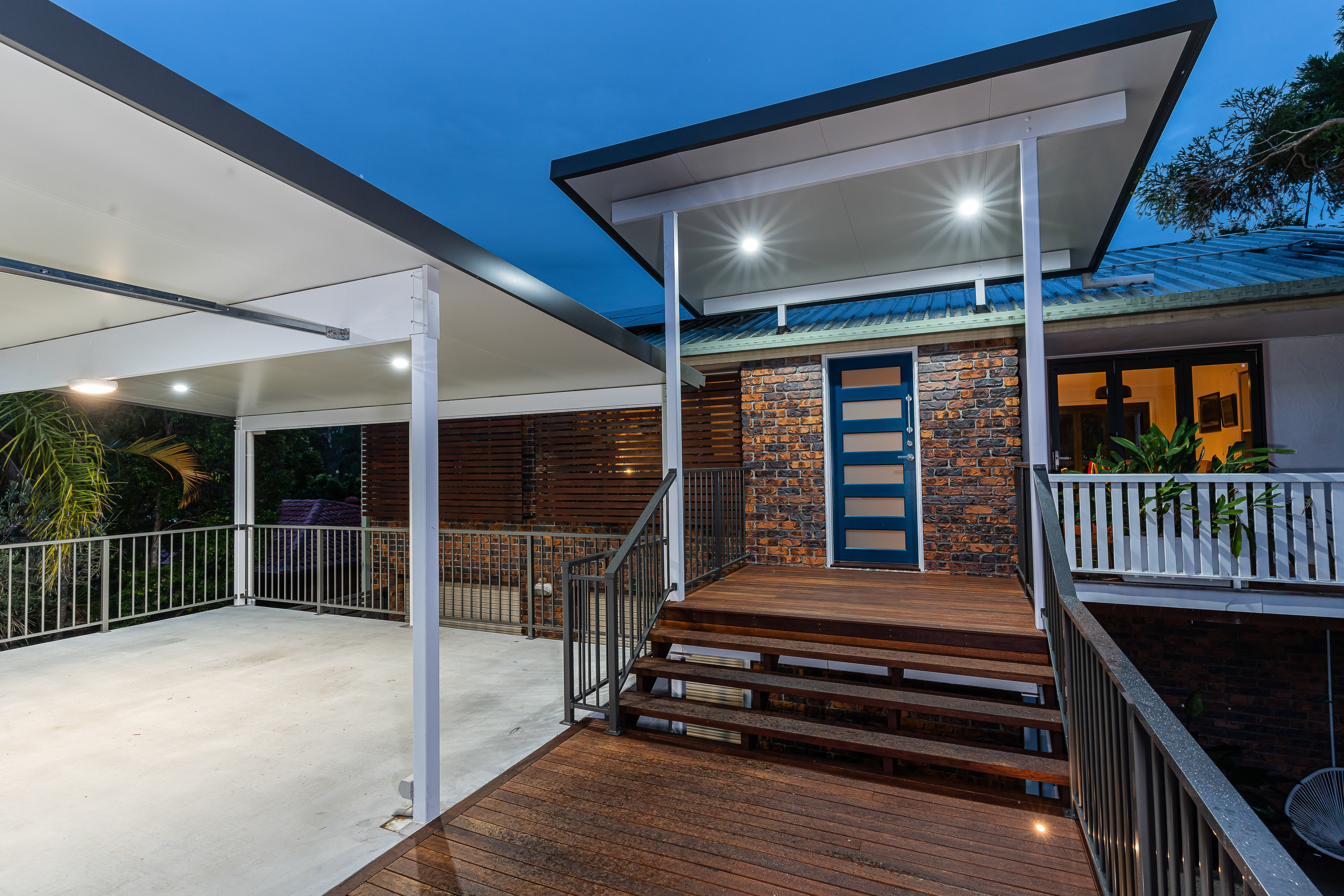 Blue Front Entry Door